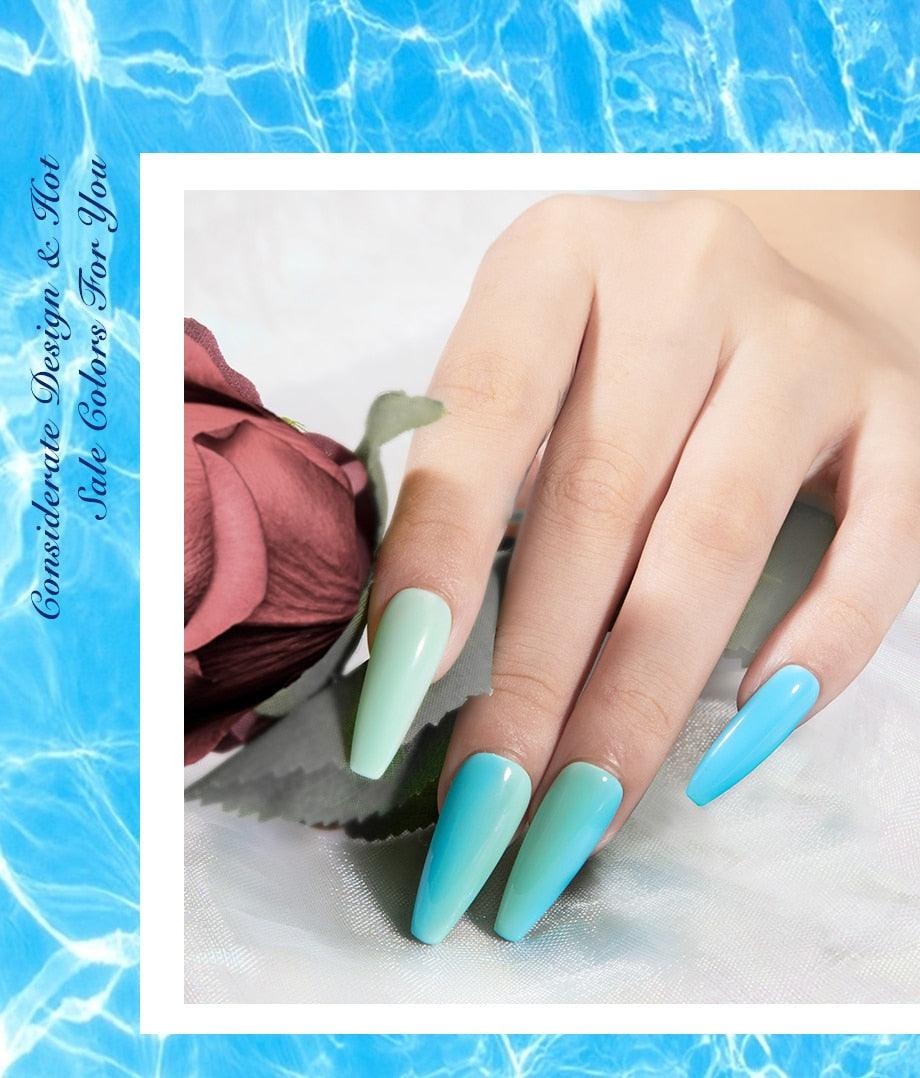 New Popular Womens Fashion Gel Nail Polish UV LED Permanent Matt Glossy Effect Luxury Design Nail Gel For Women and Girls Stevvex