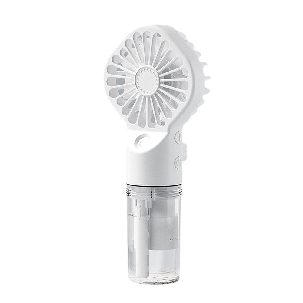 New Portable Handheld Fan USB Rechargeable Turbo Water-Cooled Spray Mini Fan 4 Gear Speed Air-conditioning Mute Fans Outdoor Handheld Misting Fan Rechargeable Mini Personal Fan Battery Operated for Travel Stevvex