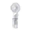 New Portable Handheld Fan USB Rechargeable Turbo Water-Cooled Spray Mini Fan 4 Gear Speed Air-conditioning Mute Fans Outdoor Handheld Misting Fan Rechargeable Mini Personal Fan Battery Operated for Travel Stevvex