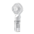 New Portable Handheld Fan USB Rechargeable Turbo Water-Cooled Spray Mini Fan 4 Gear Speed Air-conditioning Mute Fans Outdoor Handheld Misting Fan Rechargeable Mini Personal Fan Battery Operated for Travel Stevvex