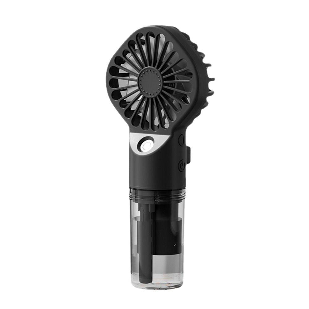 New Portable Handheld Fan USB Rechargeable Turbo Water-Cooled Spray Mini Fan 4 Gear Speed Air-conditioning Mute Fans Outdoor Handheld Misting Fan Rechargeable Mini Personal Fan Battery Operated for Travel Stevvex