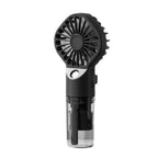 New Portable Handheld Fan USB Rechargeable Turbo Water-Cooled Spray Mini Fan 4 Gear Speed Air-conditioning Mute Fans Outdoor Handheld Misting Fan Rechargeable Mini Personal Fan Battery Operated for Travel Stevvex