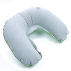New Portable U Shape Air Inflatable Travel Pillow Support Flocking PVC Ultra Soft Comfort Neck Travel Pillow Neck Pillow for Airplane Travel Inflatable Neck Pillow for Airplane with 3D Contoured Eye Masks Adjustable Neck Support Pillow for Traveling