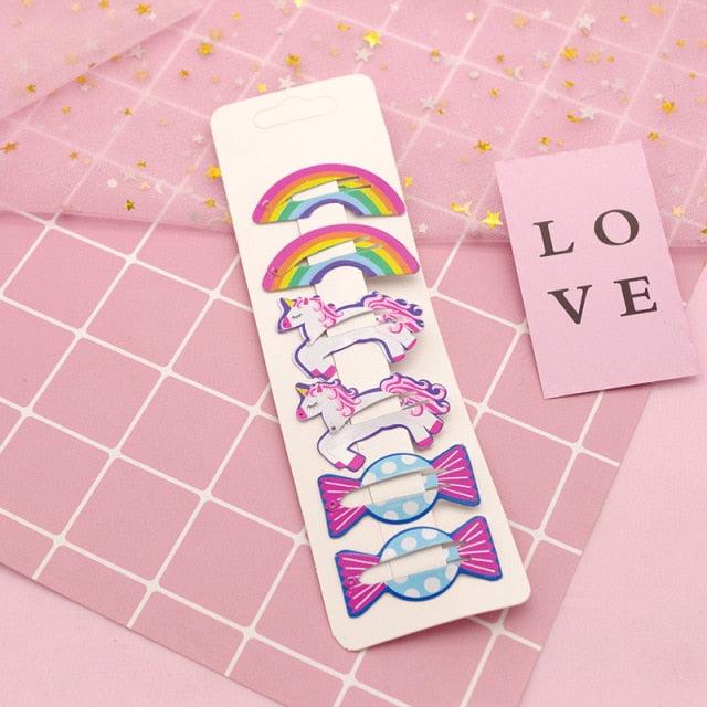 New Printed Cute Cartoon Fruit BB Clips Hairpins Girls Hair Accessories Children Headwear Baby Hair Clips Headdress Gorgeous Hair Accessories For Girls Stevvex