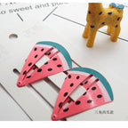 New Printed Cute Cartoon Fruit BB Clips Hairpins Girls Hair Accessories Children Headwear Baby Hair Clips Headdress Gorgeous Hair Accessories For Girls Stevvex