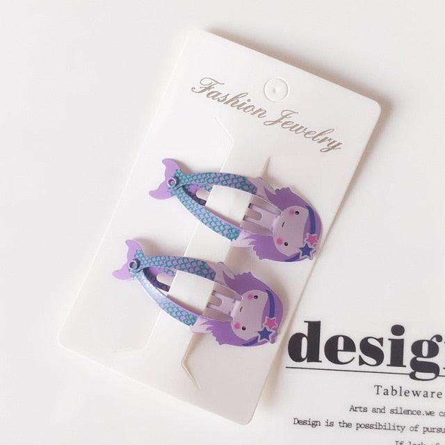 New Printed Cute Cartoon Fruit BB Clips Hairpins Girls Hair Accessories Children Headwear Baby Hair Clips Headdress Gorgeous Hair Accessories For Girls Stevvex