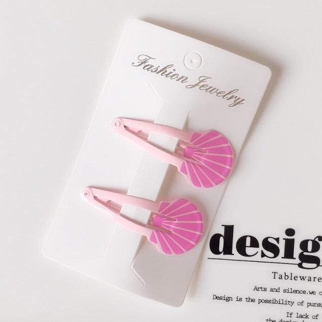 New Printed Cute Cartoon Fruit BB Clips Hairpins Girls Hair Accessories Children Headwear Baby Hair Clips Headdress Gorgeous Hair Accessories For Girls Stevvex