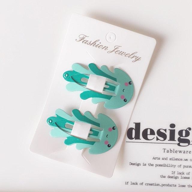 New Printed Cute Cartoon Fruit BB Clips Hairpins Girls Hair Accessories Children Headwear Baby Hair Clips Headdress Gorgeous Hair Accessories For Girls Stevvex