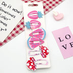 New Printed Cute Cartoon Fruit BB Clips Hairpins Girls Hair Accessories Children Headwear Baby Hair Clips Headdress Gorgeous Hair Accessories For Girls Stevvex