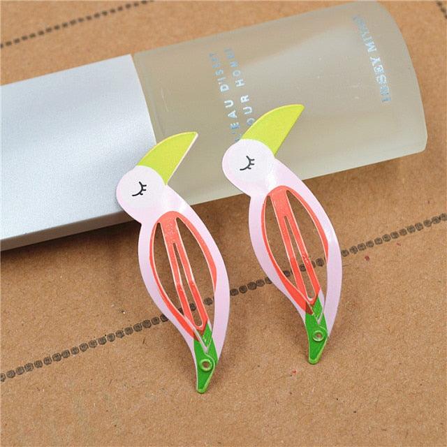 New Printed Cute Cartoon Fruit BB Clips Hairpins Girls Hair Accessories Children Headwear Baby Hair Clips Headdress Gorgeous Hair Accessories For Girls Stevvex