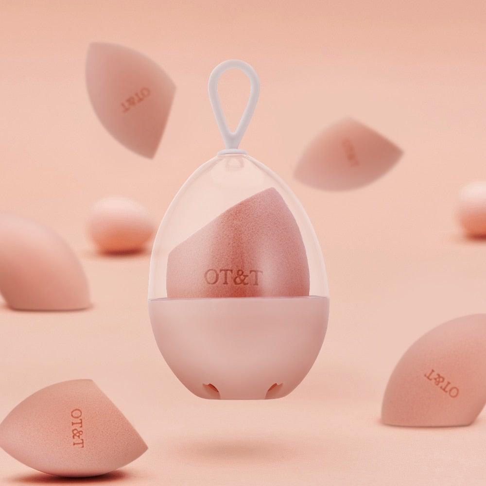 New Professional Cosmetic Puff Non-latex Makeup Sponge Face Concealer Powder Cream Wet and Dry Use Blending Sponges Set For Women's Stevvex