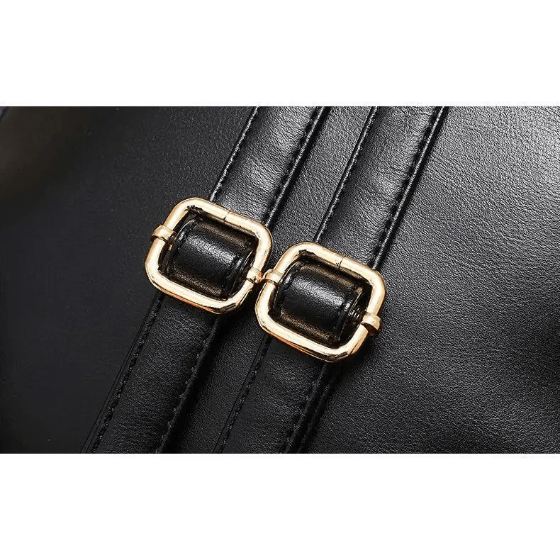 New PU Leather Business Backpacks For Ladies And Girls Fashion Designer Teenage Girls Student School Bags Stevvex