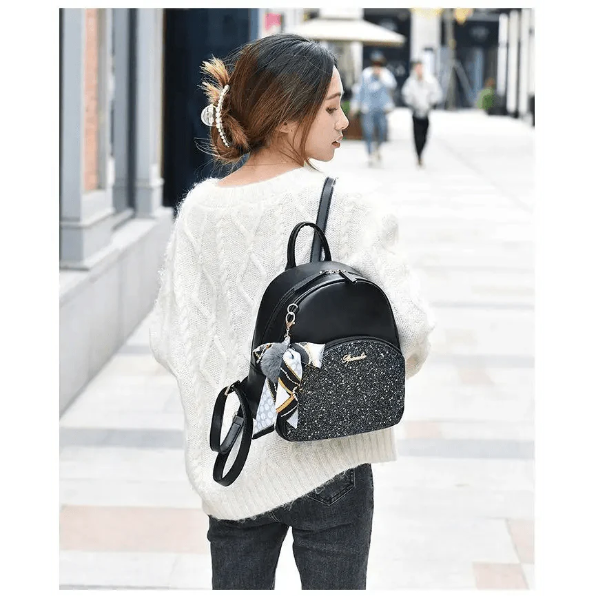 New PU Leather Business Backpacks For Ladies And Girls Fashion Designer Teenage Girls Student School Bags Stevvex