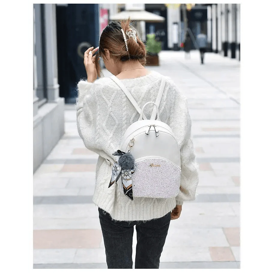New PU Leather Business Backpacks For Ladies And Girls Fashion Designer Teenage Girls Student School Bags Stevvex