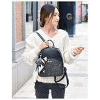 New PU Leather Business Backpacks For Ladies And Girls Fashion Designer Teenage Girls Student School Bags Stevvex