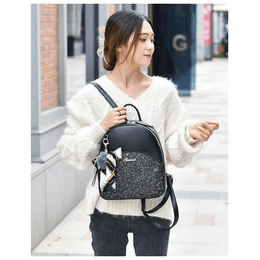 New PU Leather Business Backpacks For Ladies And Girls Fashion Designer Teenage Girls Student School Bags Stevvex
