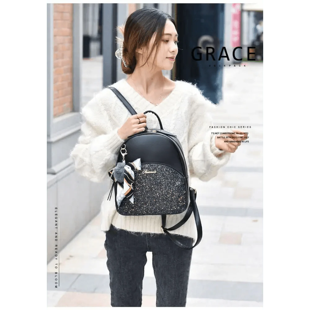 New PU Leather Business Backpacks For Ladies And Girls Fashion Designer Teenage Girls Student School Bags Stevvex