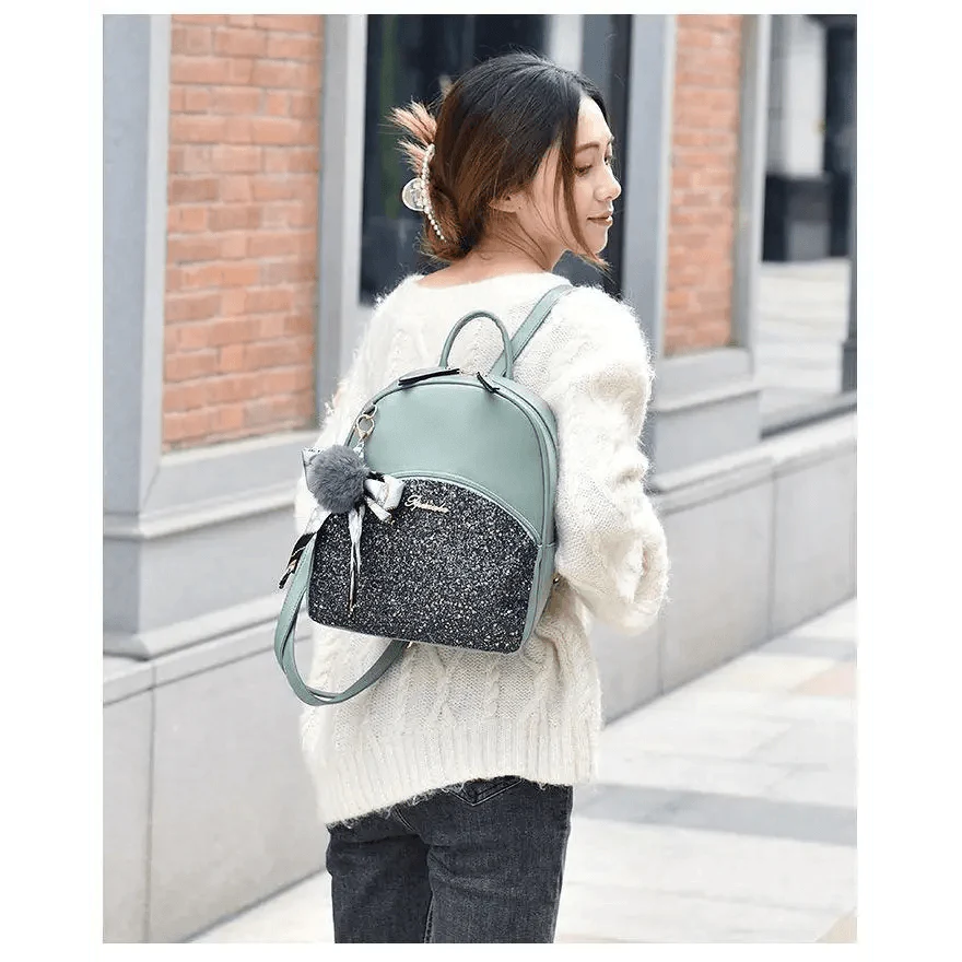 New PU Leather Business Backpacks For Ladies And Girls Fashion Designer Teenage Girls Student School Bags Stevvex