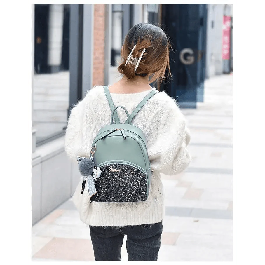 New PU Leather Business Backpacks For Ladies And Girls Fashion Designer Teenage Girls Student School Bags Stevvex
