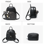 New PU Leather Business Backpacks For Ladies And Girls Fashion Designer Teenage Girls Student School Bags Stevvex