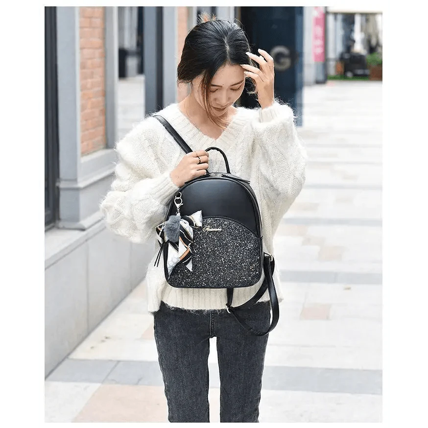 New PU Leather Business Backpacks For Ladies And Girls Fashion Designer Teenage Girls Student School Bags Stevvex