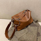New PU Leather Shoulder Bag for Women Designer Wide Belt Handbags with Chain For Ladies Stevvex
