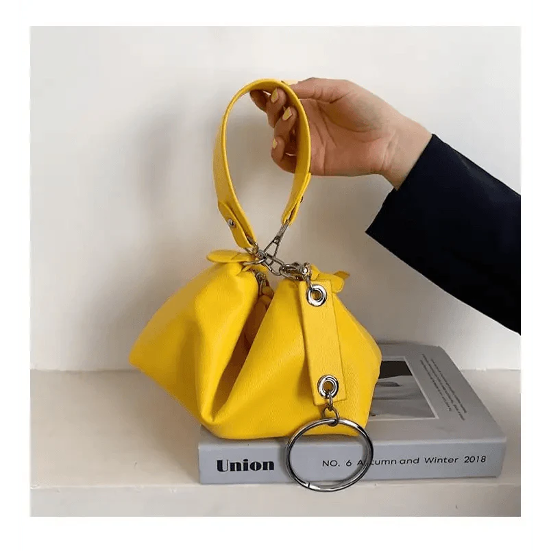 New PU Leather Shoulder Bag for Women Designer Wide Belt Handbags with Chain For Ladies Stevvex