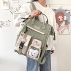 New Purple Waterproof Candy Colors Backpack For Women And Girls Fancy High School Bags for Teenage Girl Cute Travel Bag Stevvex