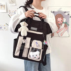 New Purple Waterproof Candy Colors Backpack For Women And Girls Fancy High School Bags for Teenage Girl Cute Travel Bag Stevvex