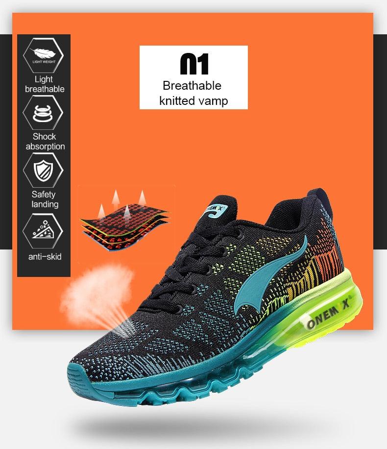New Red Men's Sport Running Shoes Summer Sneakers Breathable Mesh Outdoor Athletic Non Slip Walking Jogging Tennis Sneakers Air Cushion Jogging Sneakers Stevvex
