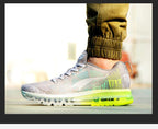 New Red Men's Sport Running Shoes Summer Sneakers Breathable Mesh Outdoor Athletic Non Slip Walking Jogging Tennis Sneakers Air Cushion Jogging Sneakers Stevvex