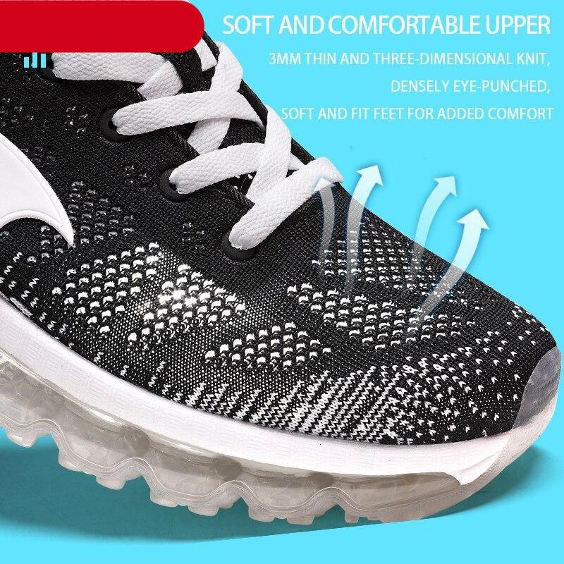 New Red Men's Sport Running Shoes Summer Sneakers Breathable Mesh Outdoor Athletic Non Slip Walking Jogging Tennis Sneakers Air Cushion Jogging Sneakers Stevvex