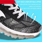 New Red Men's Sport Running Shoes Summer Sneakers Breathable Mesh Outdoor Athletic Non Slip Walking Jogging Tennis Sneakers Air Cushion Jogging Sneakers Stevvex