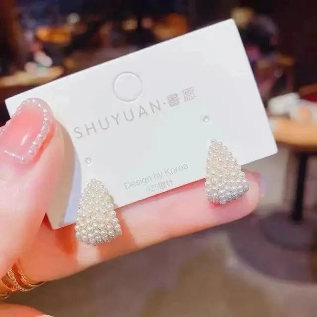 New Retro high-quality Pineapple pearl earrings Fashion Jewelry for women and Girls In Trend Design - Women Fashion Accessories Stevvex