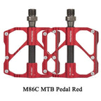 New  Road Bike Pedal Non-Slip Ultra-Light Aluminum 3 Ball Bearing Cycling Pedals Mountain Bike Pedals Pedals Aluminum Bicycle Flat Platform Pedals Lightweight Non-Slip Sealed Bearing For Road Mountain