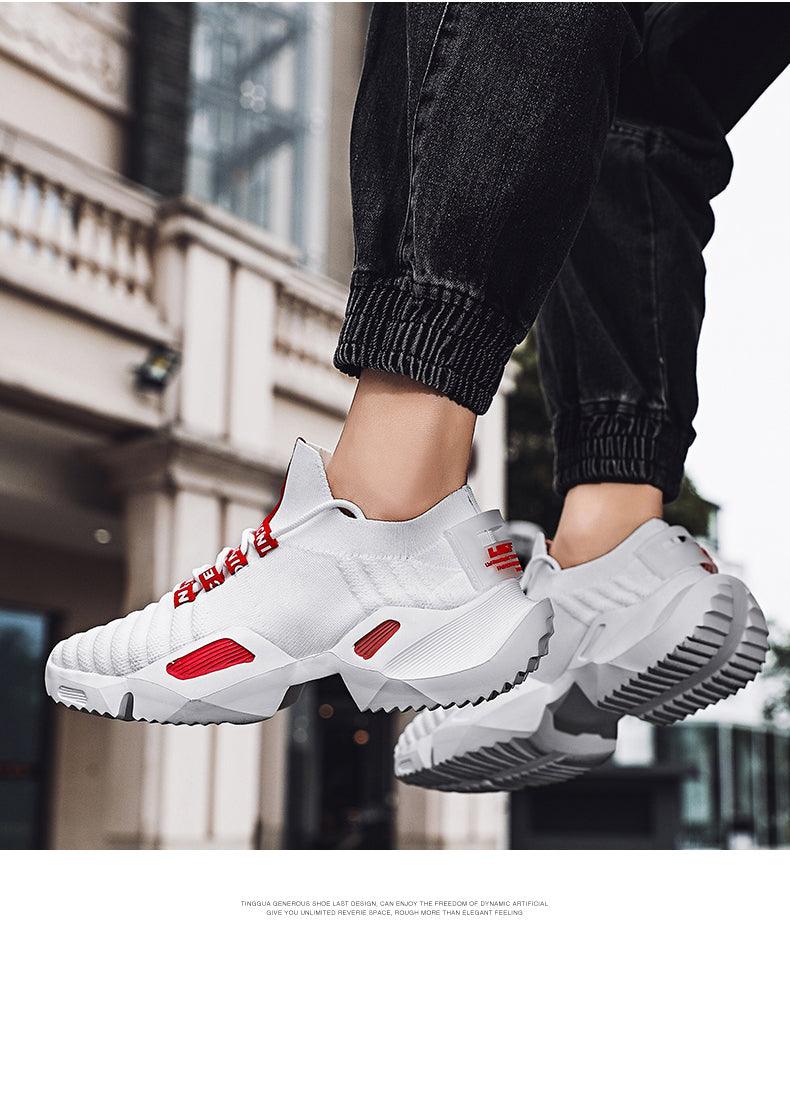 New Running Breathable Men's Sneakers Fashion Men Jogging Sports Lightweight Casual Fashion Height Increasing Casual Outdoor High Quality Mesh Jogging Non Slip Sneakers Stevvex
