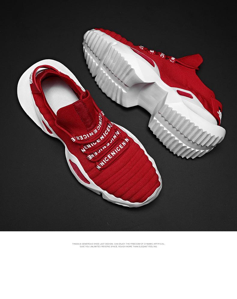 New Running Breathable Men's Sneakers Fashion Men Jogging Sports Lightweight Casual Fashion Height Increasing Casual Outdoor High Quality Mesh Jogging Non Slip Sneakers Stevvex
