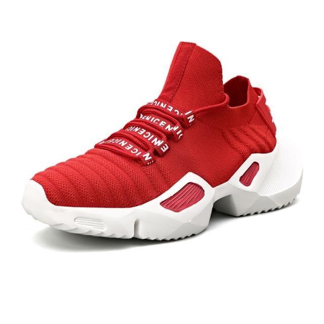 New Running Breathable Men's Sneakers Fashion Men Jogging Sports Lightweight Casual Fashion Height Increasing Casual Outdoor High Quality Mesh Jogging Non Slip Sneakers Stevvex