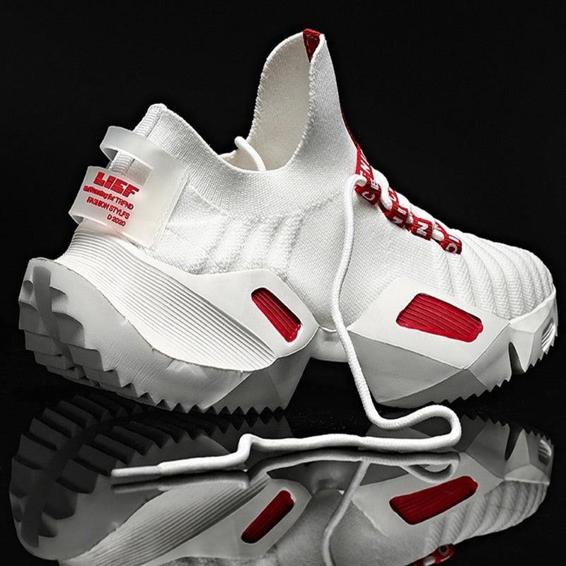 New Running Breathable Men's Sneakers Fashion Men Jogging Sports Lightweight Casual Fashion Height Increasing Casual Outdoor High Quality Mesh Jogging Non Slip Sneakers Stevvex