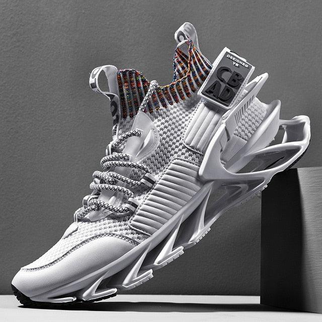 New Running Sneakers High Quality Breathable Mesh Sneakers For Jogging Walking Athletics Trainer Sports Men's Running Shoes Non Slip Athletic Tennis Walking Sneakers Stevvex