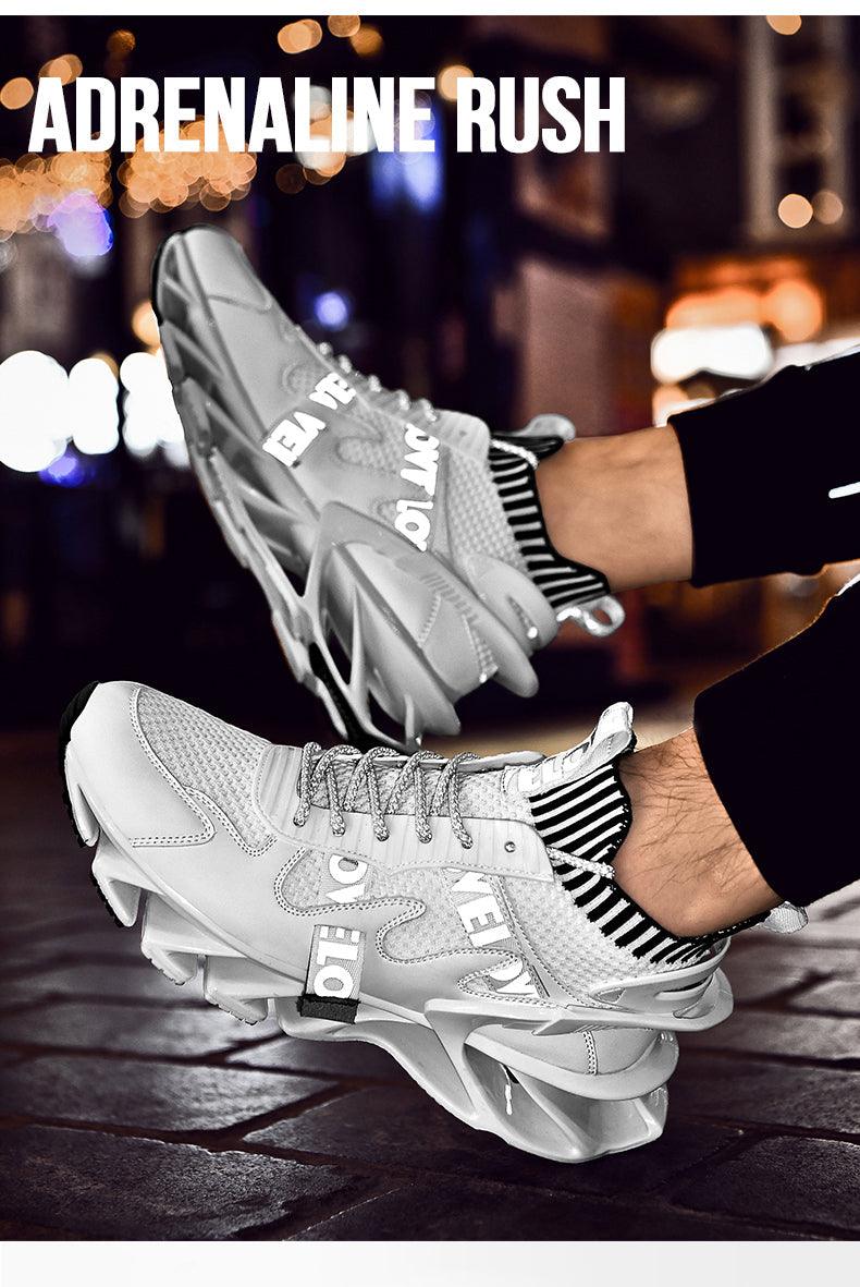 New Running Sneakers High Quality Breathable Mesh Sneakers For Jogging Walking Athletics Trainer Sports Men's Running Shoes Non Slip Athletic Tennis Walking Sneakers Stevvex