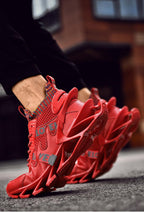 New Running Sneakers High Quality Breathable Mesh Sneakers For Jogging Walking Athletics Trainer Sports Men's Running Shoes Non Slip Athletic Tennis Walking Sneakers Stevvex