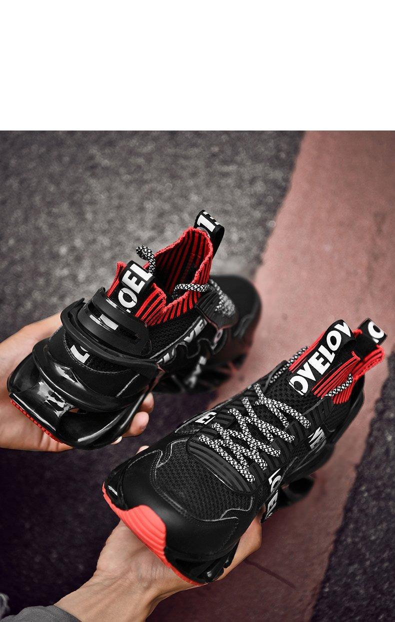 New Running Sneakers High Quality Breathable Mesh Sneakers For Jogging Walking Athletics Trainer Sports Men's Running Shoes Non Slip Athletic Tennis Walking Sneakers Stevvex