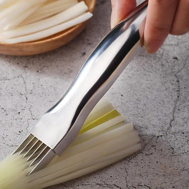 New Sharp Knife Onion Garlic Vegetable Cutter Cut Onions Garlic Tomato Device Shredders Slicers Cooking Tools Kitchen Accessories Stevvex