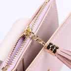 New Short PU Leather Clutch Bags Card Holder Wallet And  Small Coin Purse for Women And Girls