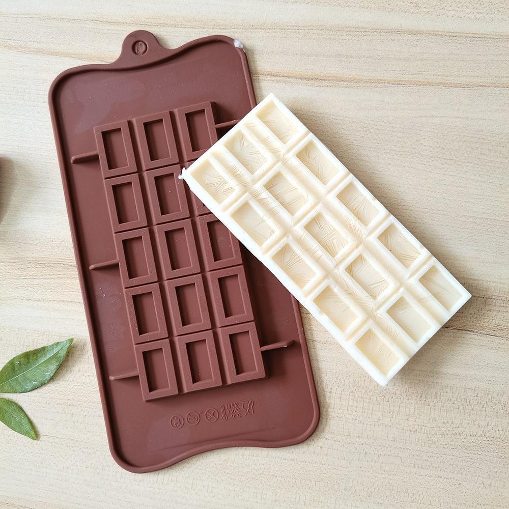 New Silicone Chocolate Mold Triangular Baking Tools Non-Stick Silicone Cake Mould Jelly Candy 3D Molds Kitchen Accessories Break Apart Chocolate Molds Silicone Deep Candy Bar Molds Silicone Shapes Stevvex