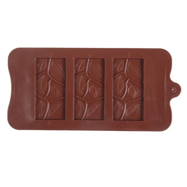 New Silicone Chocolate Mold Triangular Baking Tools Non-Stick Silicone Cake Mould Jelly Candy 3D Molds Kitchen Accessories Break Apart Chocolate Molds Silicone Deep Candy Bar Molds Silicone Shapes Stevvex