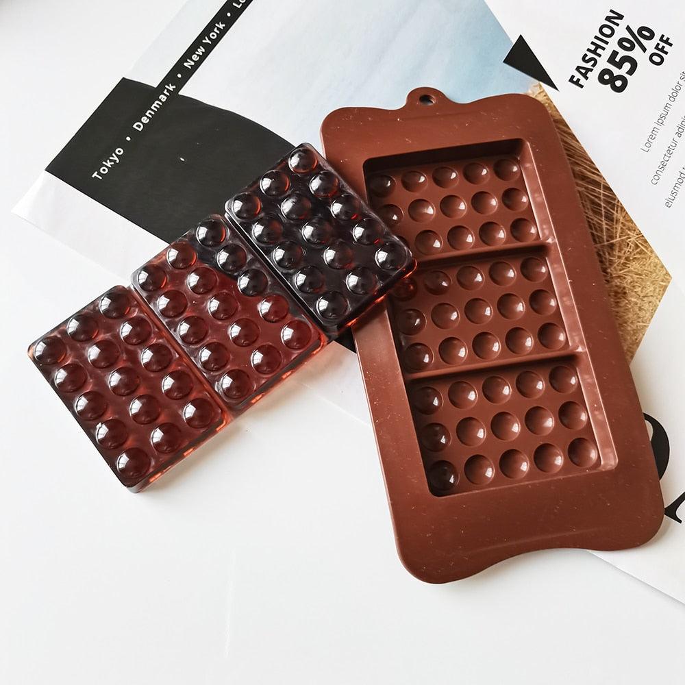 New Silicone Chocolate Mold Triangular Baking Tools Non-Stick Silicone Cake Mould Jelly Candy 3D Molds Kitchen Accessories Break Apart Chocolate Molds Silicone Deep Candy Bar Molds Silicone Shapes Stevvex