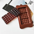 New Silicone Chocolate Mold Triangular Baking Tools Non-Stick Silicone Cake Mould Jelly Candy 3D Molds Kitchen Accessories Break Apart Chocolate Molds Silicone Deep Candy Bar Molds Silicone Shapes Stevvex
