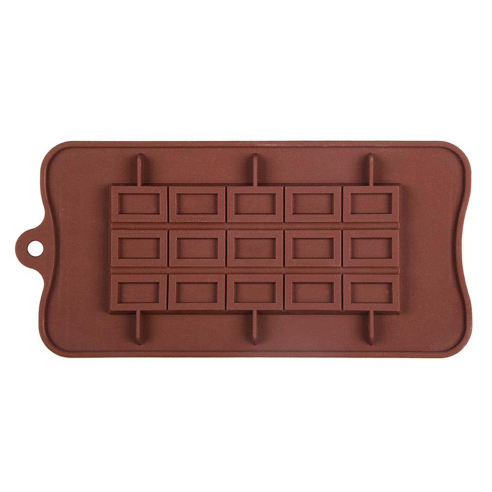 New Silicone Chocolate Mold Triangular Baking Tools Non-Stick Silicone Cake Mould Jelly Candy 3D Molds Kitchen Accessories Break Apart Chocolate Molds Silicone Deep Candy Bar Molds Silicone Shapes Stevvex